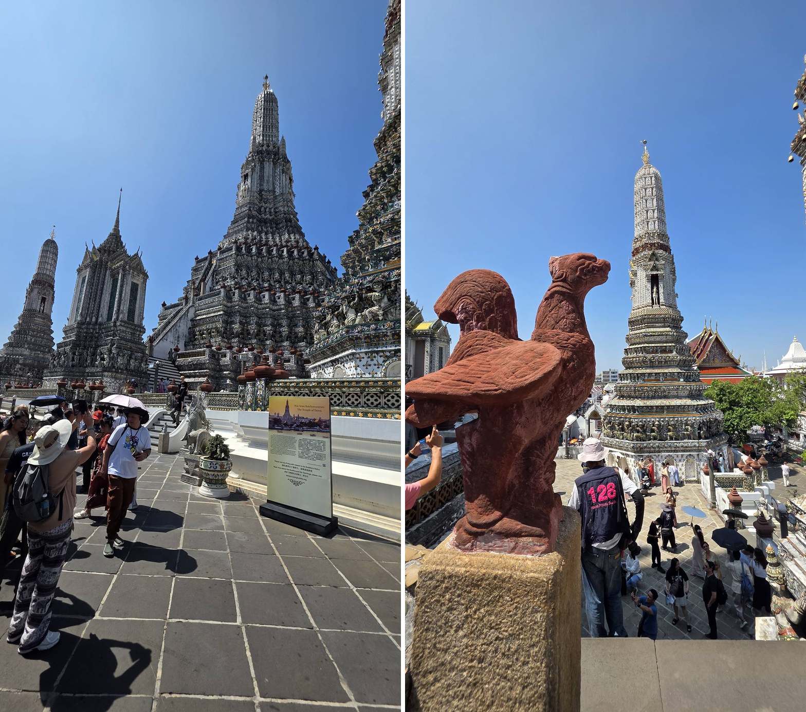 Храмовые башни и скульптуры традиционного комплекса в Бангкоке, фото Caspi Tours